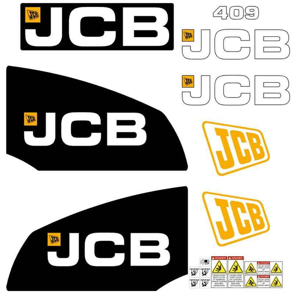 JCB 409B Decals Stickers Set