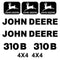 John Deere 310B Decals Stickers Kit