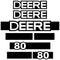 John Deere 80 Decals Stickers 