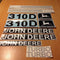 John Deere 310D Decal Sticker Set