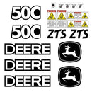 John Deere 50C ZTS Decal Sticker Set