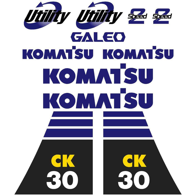 Komatsu CK30 Decals Stickers Set