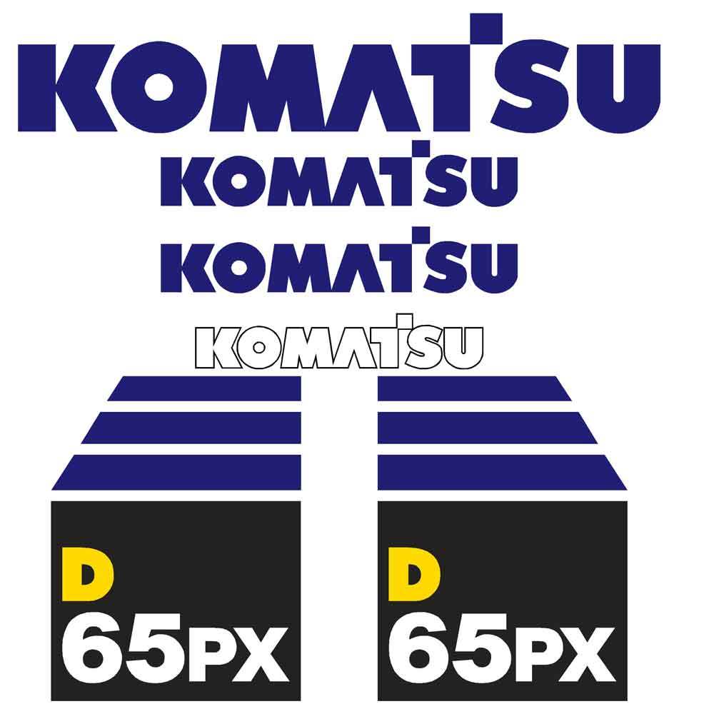 Komatsu D65PX-15 Decals Stickers