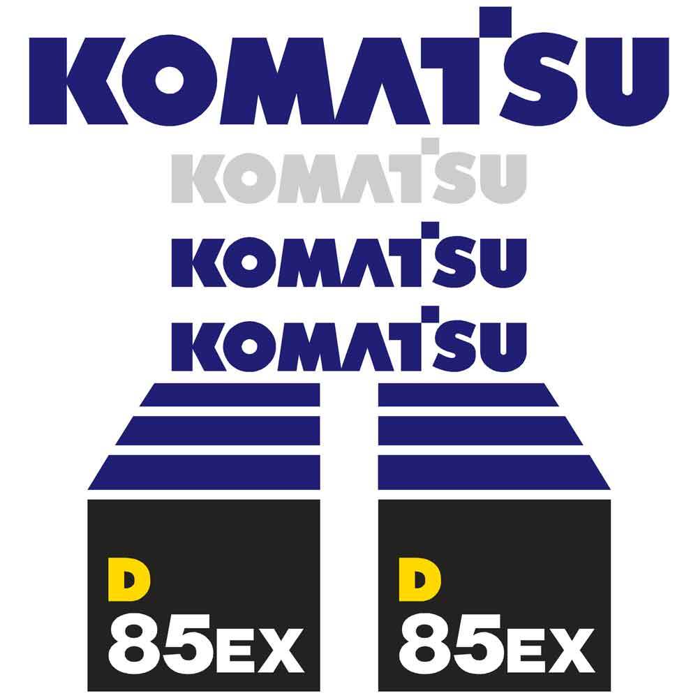 Komatsu D85EX-15 Decals Stickers