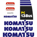 Komatsu PC138US-8 Decals Stickers Set