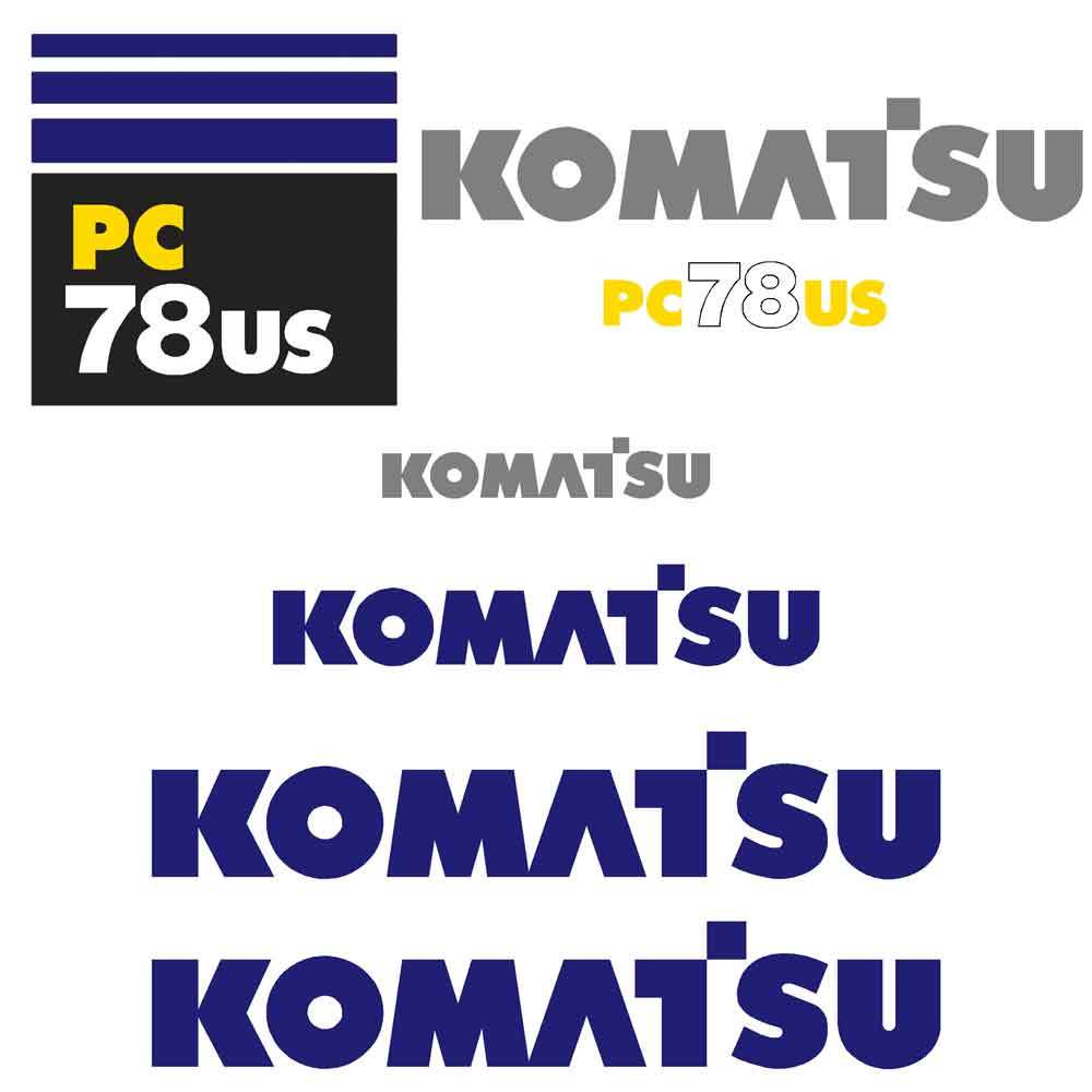 Komatsu PC78US-6 Decals Stickers
