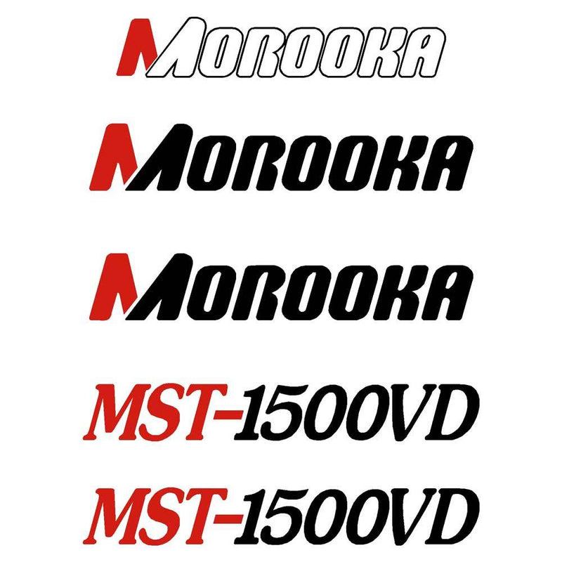 Morooka MST1500VD Decals Stickers