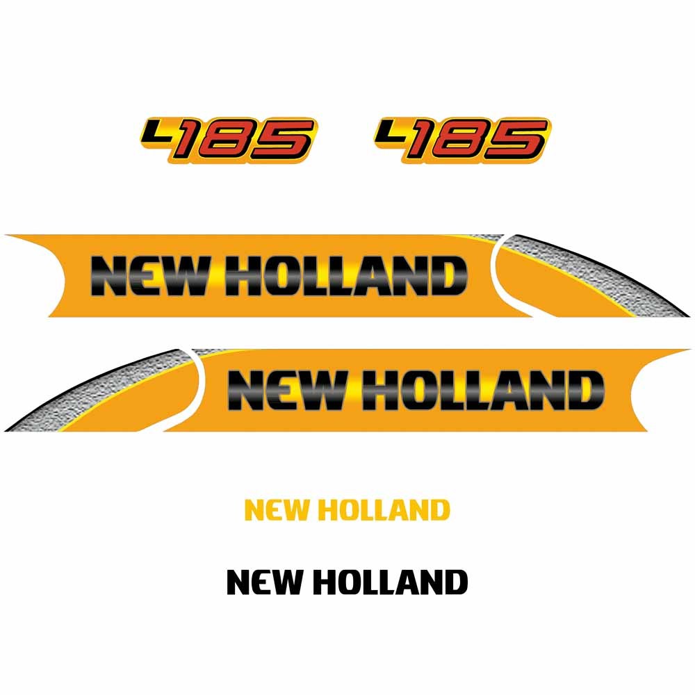New Holland L185 Skid Steer Loader Repro Decal Set Sticker Kit
