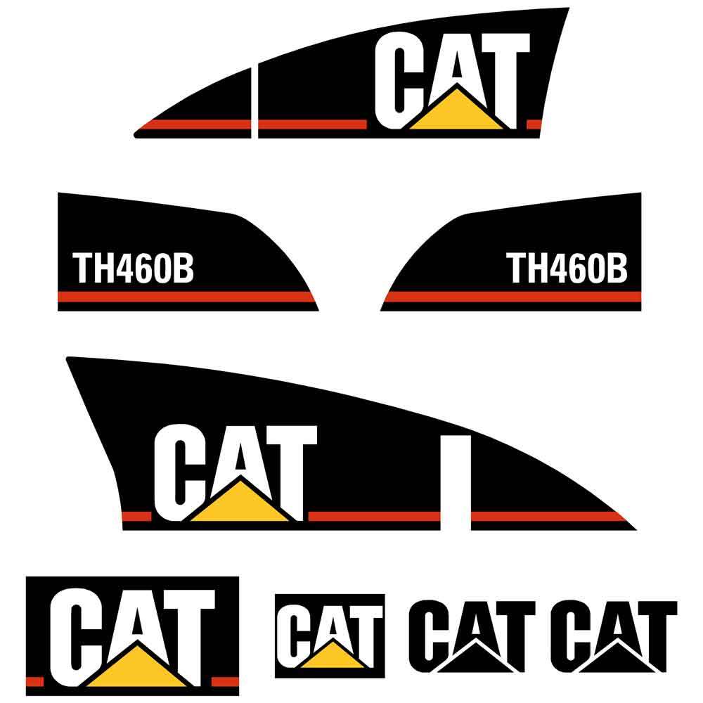 TH460B Decals Stickers