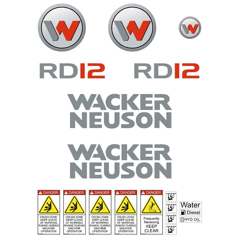 Wacker Neuson RD12 Decals Stickers