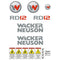Wacker Neuson RD12 Decals Stickers