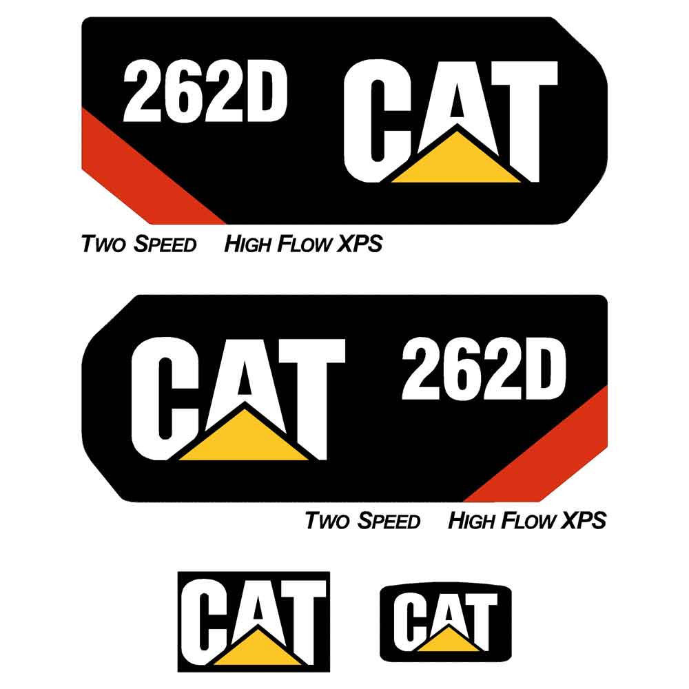 CAT 262D Decal Kit