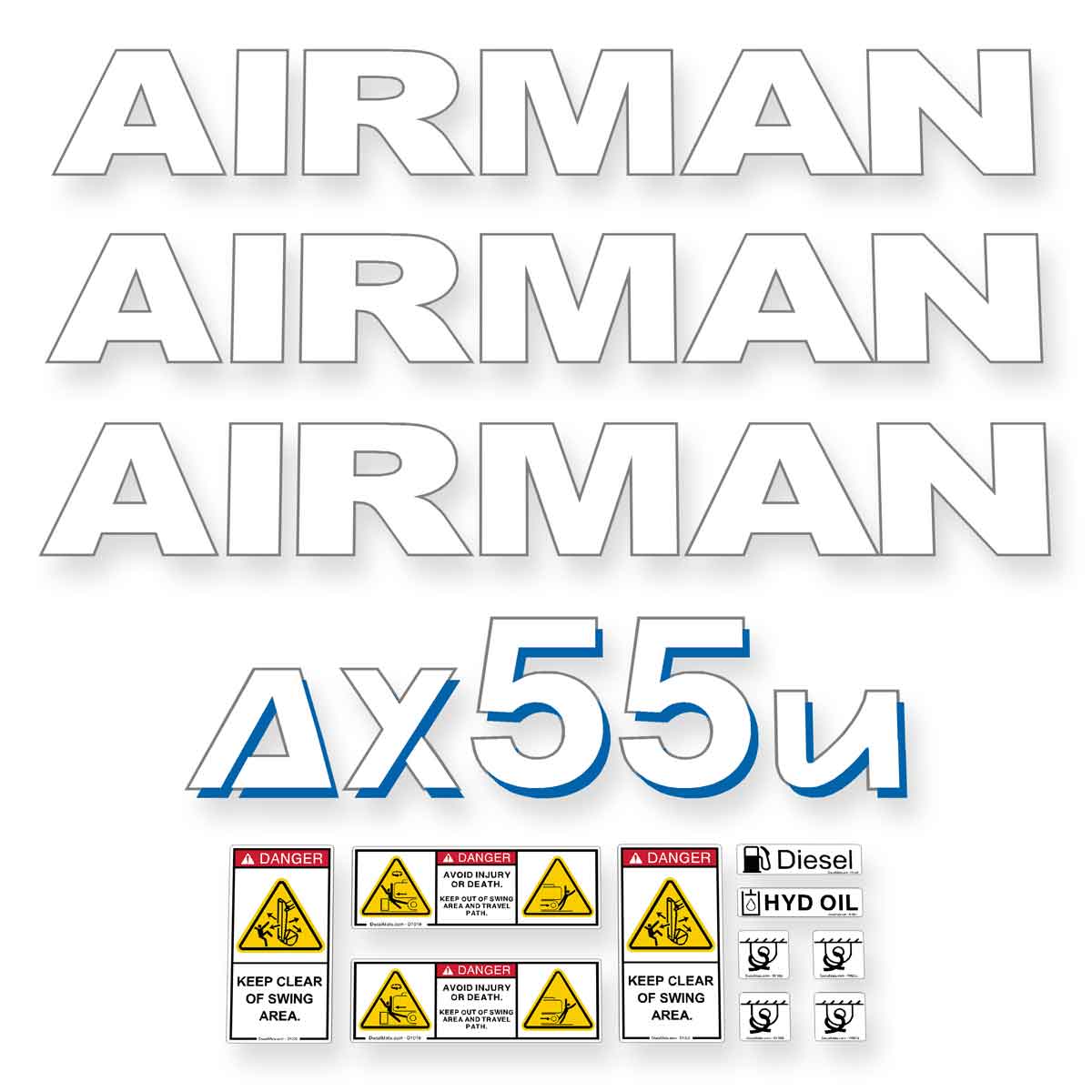 Airman AX55U-6 Decal Kit