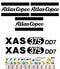Atlas Copco XAS375 DD7 Decal Kit - Compressor