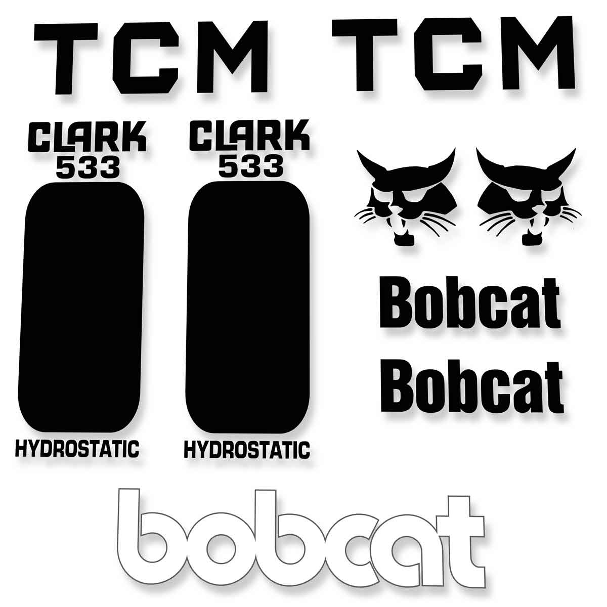 Bobcat 533 Decals TCM Style
