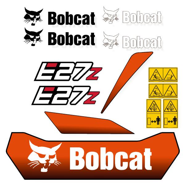 Bobcat E27Z Decal Kit - Mini Excavator