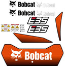 Bobcat E35 Decal Kit New Style -Mini Excavator