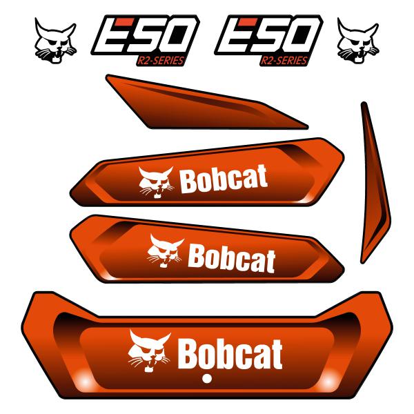 Bobcat E50R2 Decal Kit - Mini Excavator