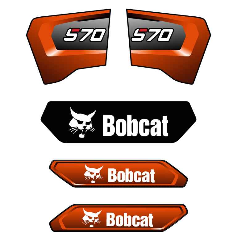 Bobcat S70 Decal Kit Latest Style - Skid Steer