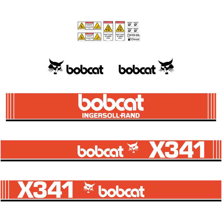 Bobcat X341  Decal Kit  - Mini Excavator