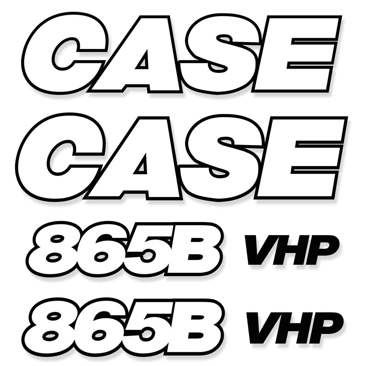 Case 865B Decals