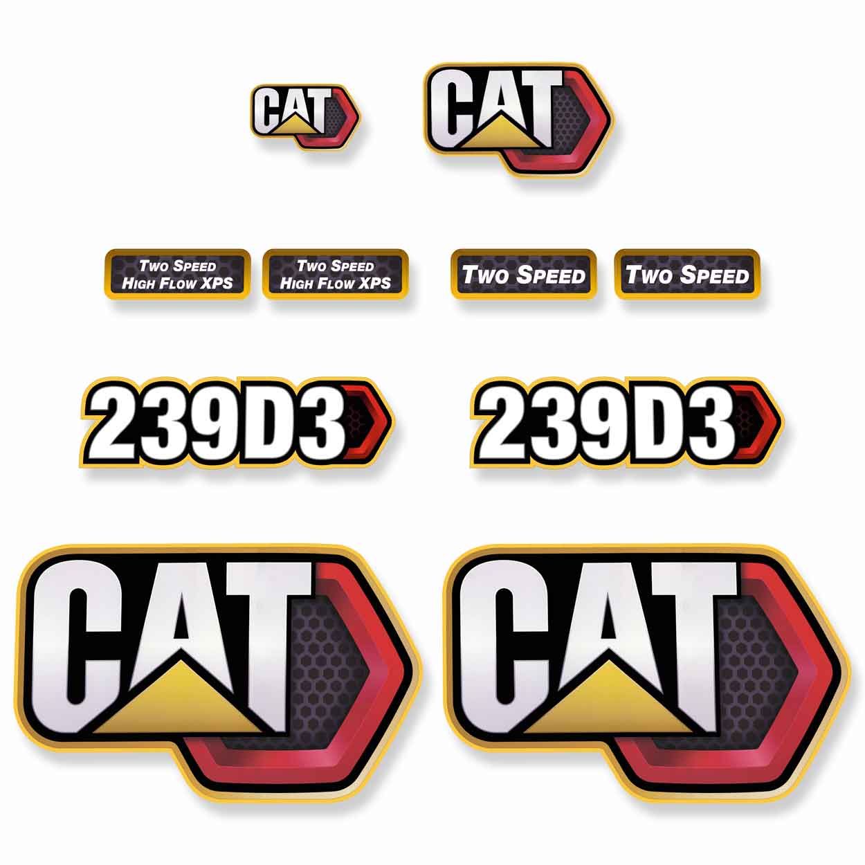 Cat 239D3 Decals
