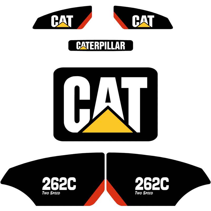 CAT 262C Decal Kit  - Skid Steer