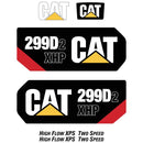 CAT 299D2 XHP Decal Kit - Skid Steer