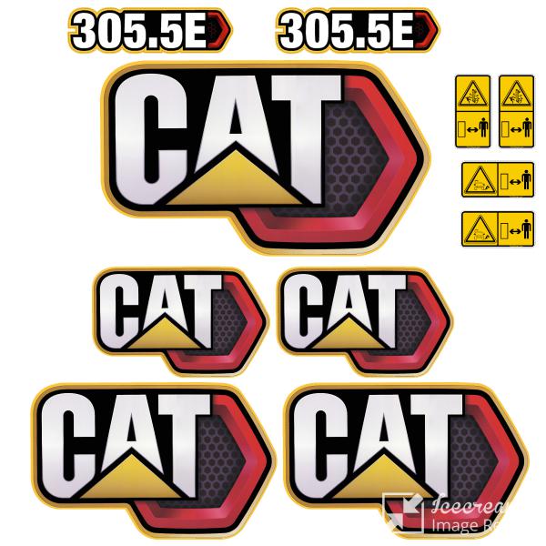 CAT 305-5E Decal Kit Next Gen - Mini Excavator