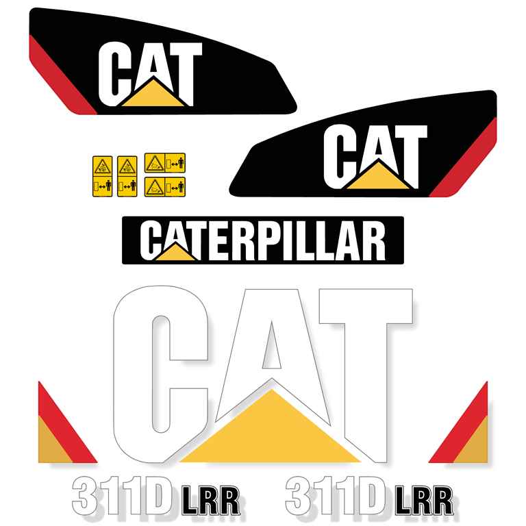 CAT 311D LRR Decals Stickers