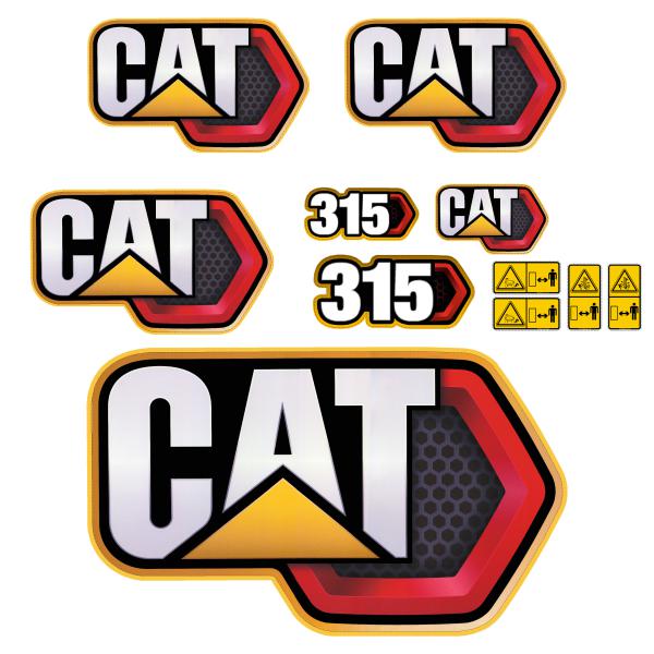 CAT 315 Decals - NEXT GEN STYLE  - Excavator