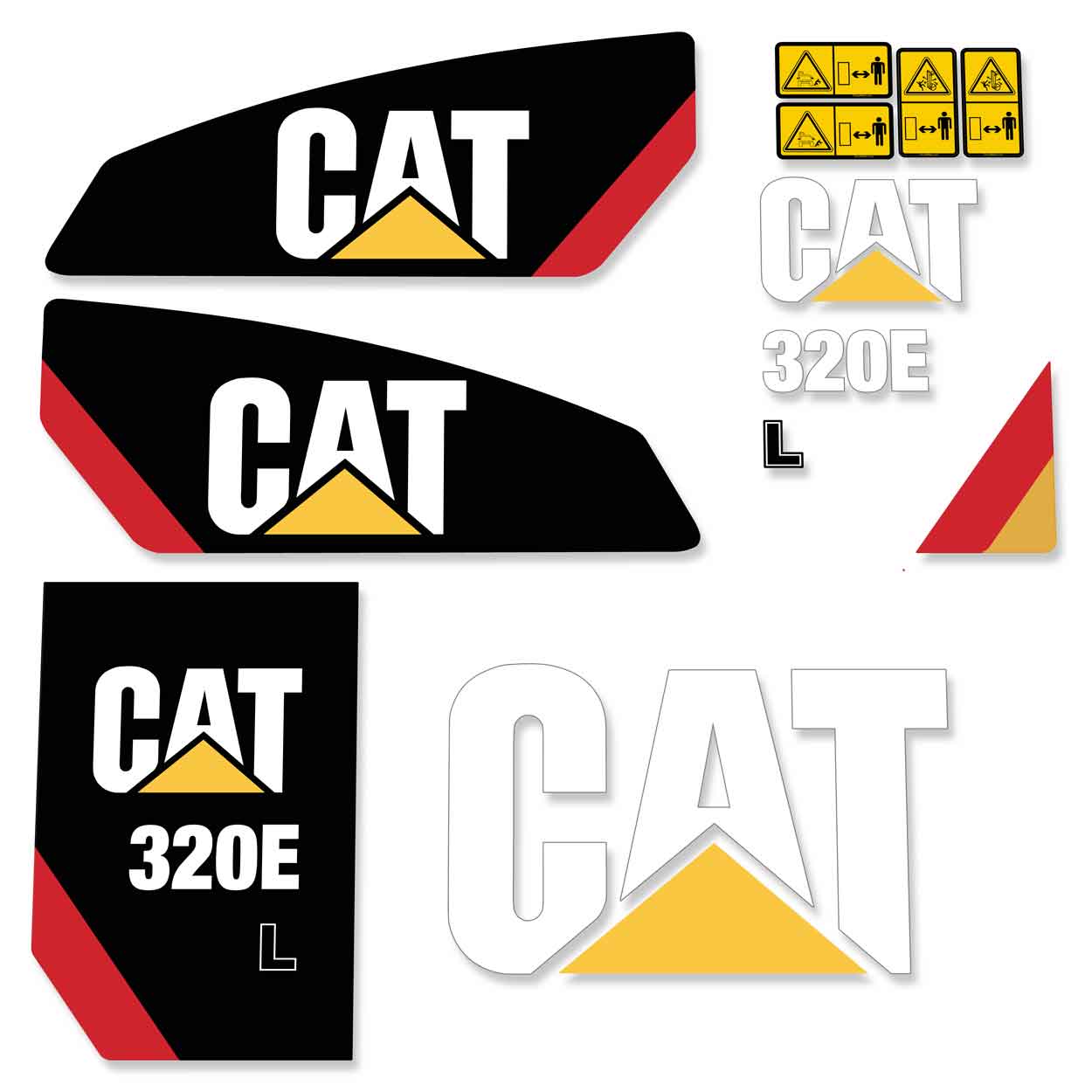 CAT 320E L Decals