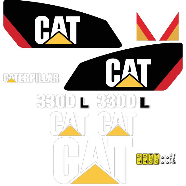 CAT 330D L Decal Sticker Set