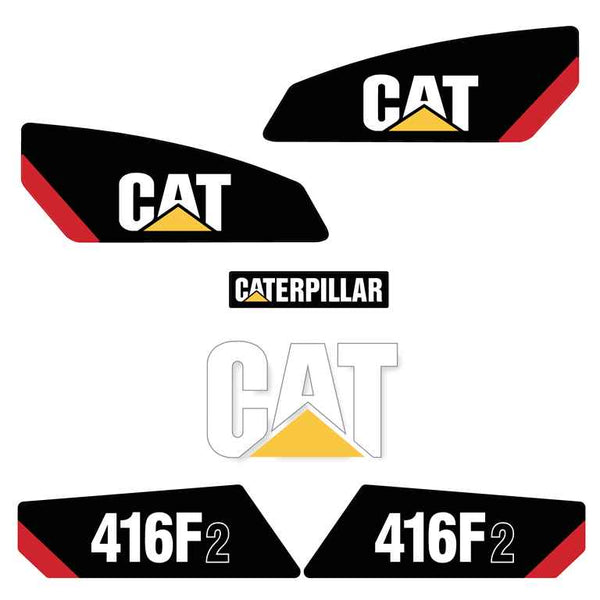 CAT 416F2 Decal Kit - Backhoe Loader