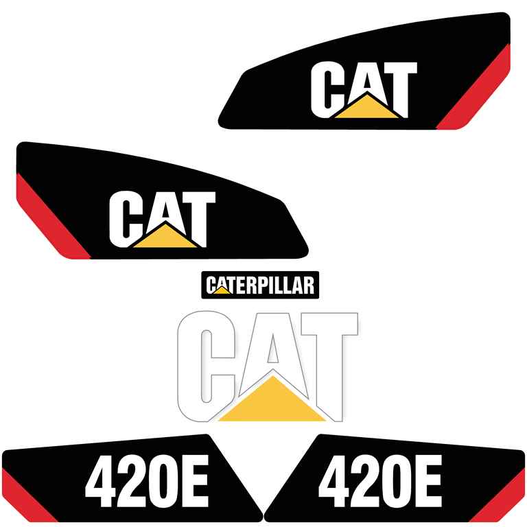 CAT 420E Decal Kit - Backhoe Loader