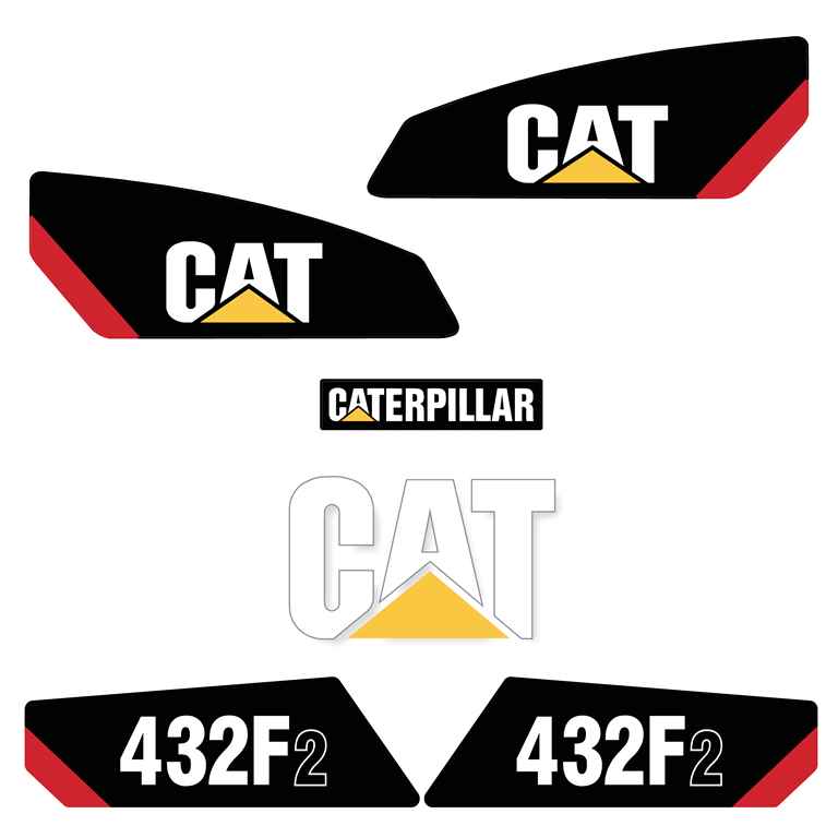 CAT 432F2 Decal Kit - Backhoe Loader