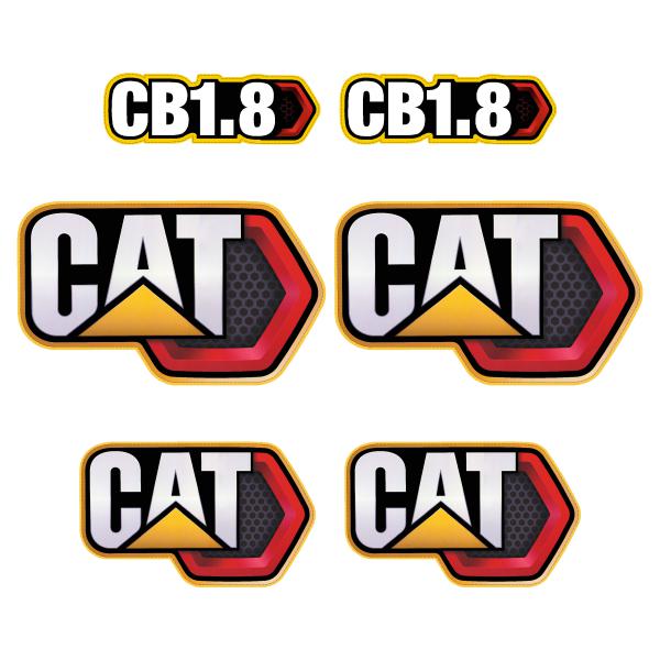 CAT CB1.8 Decal Kit  - Roller