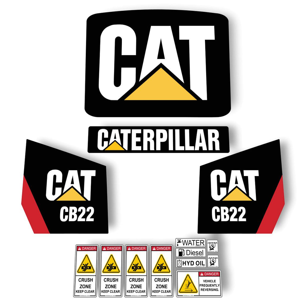 Cat Machine Configuration Sticker Heavy Construction Machinery Decals & Sticker Kits, Shipped within 24 ...
