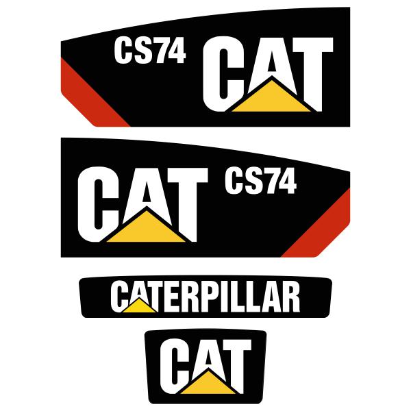 CAT CS74 Decals Stickers Set