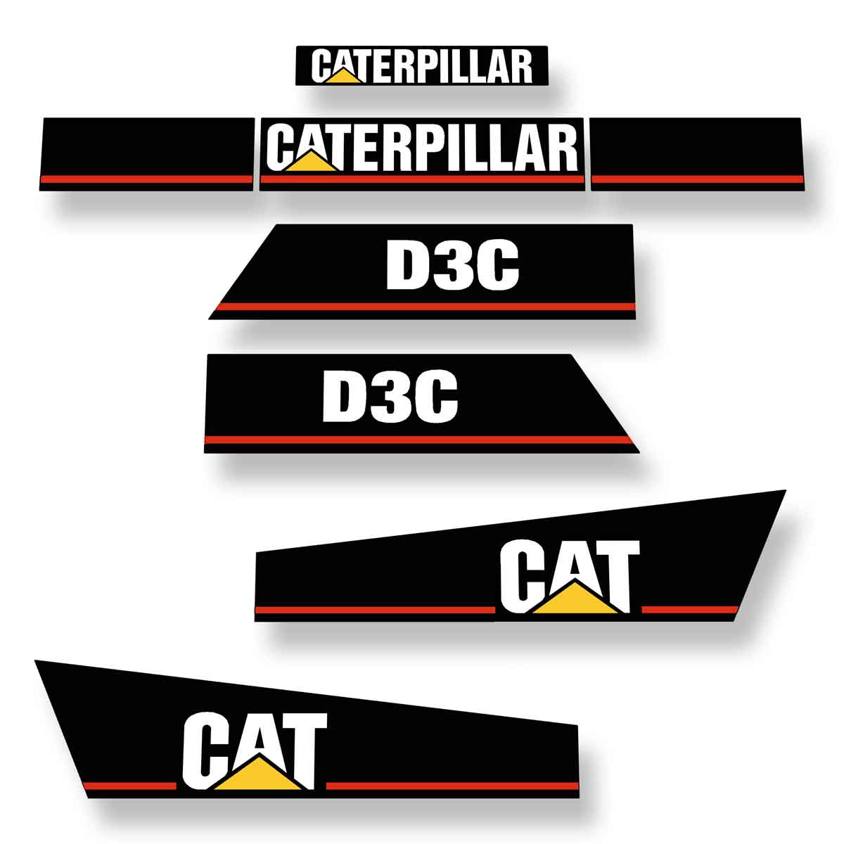 CAT D3C  Decals - Dozer Series 2 as newer