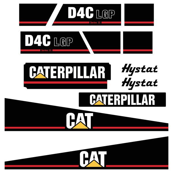 CAT D4C III Series 3 LGP Decals Stickers  - Dozer