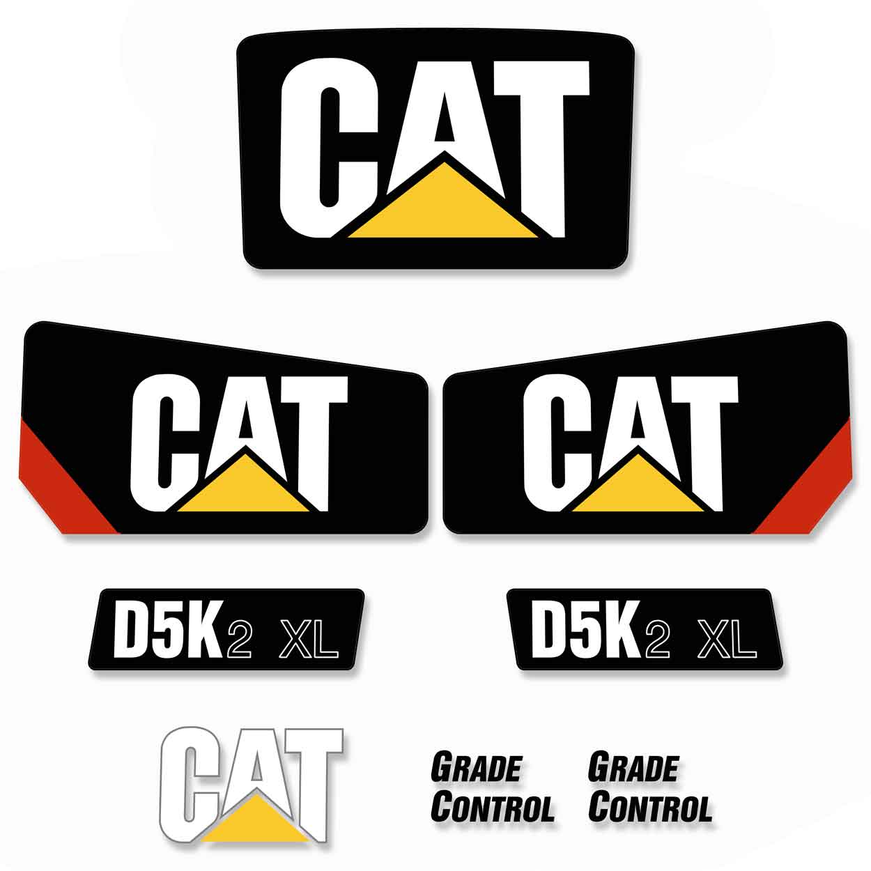 CAT D5K2 XL Decal Kit - KW2 Prefix