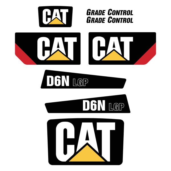 CAT D6N LGP Decal Kit - Dozer LATER STYLE