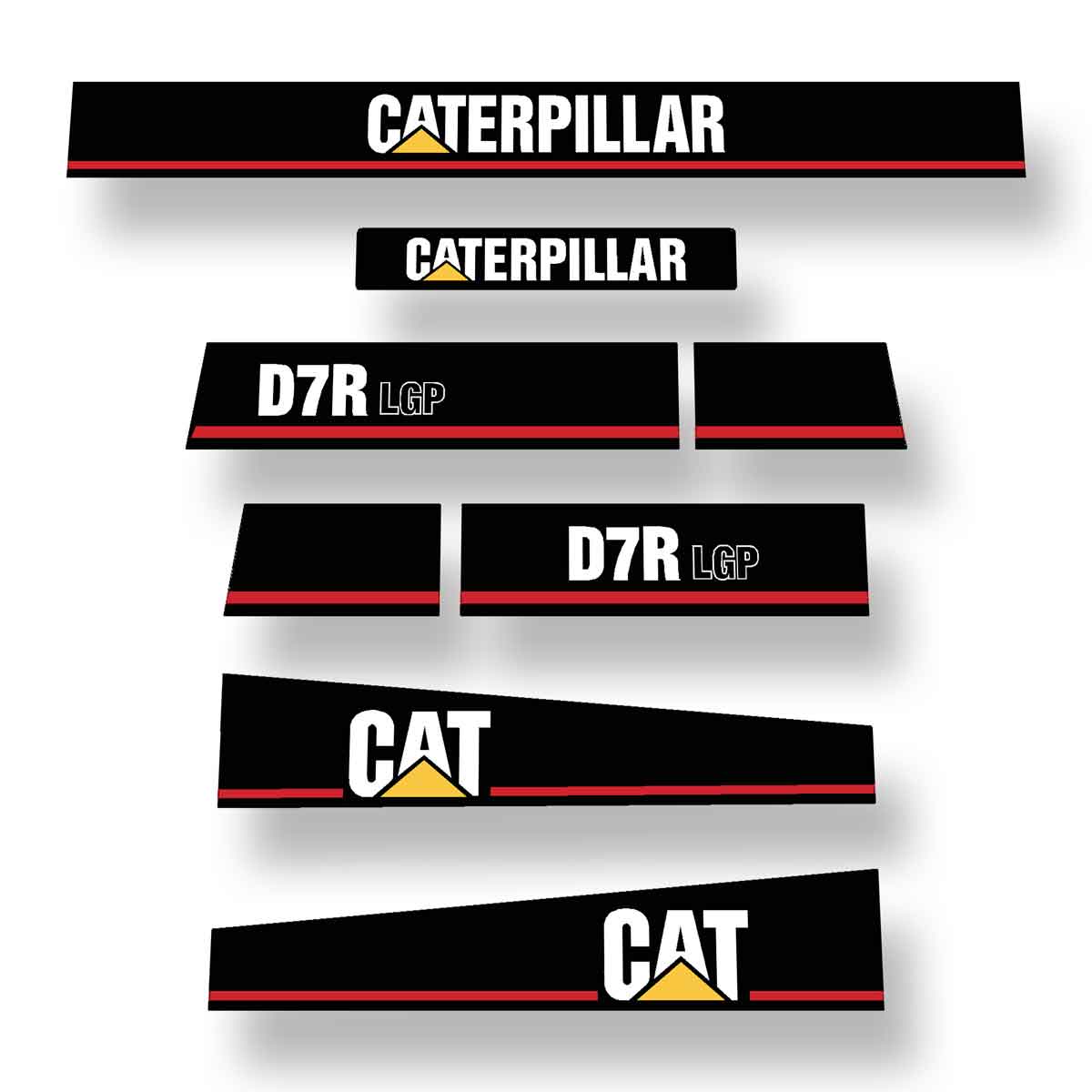 CAT D7R Series 1 LGP Decals - Dozer 4SR Prefix