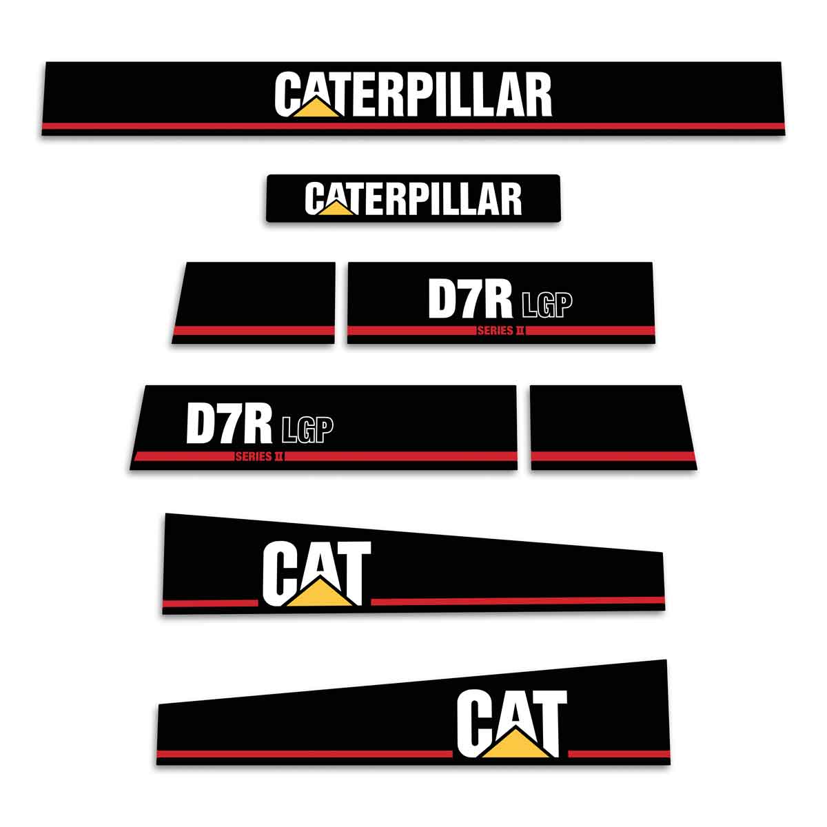 CAT D7R Series 2 LGP Decals - Dozer BNX Prefix