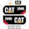 CAT 299D Decals Kit - Skid Steer Tracked