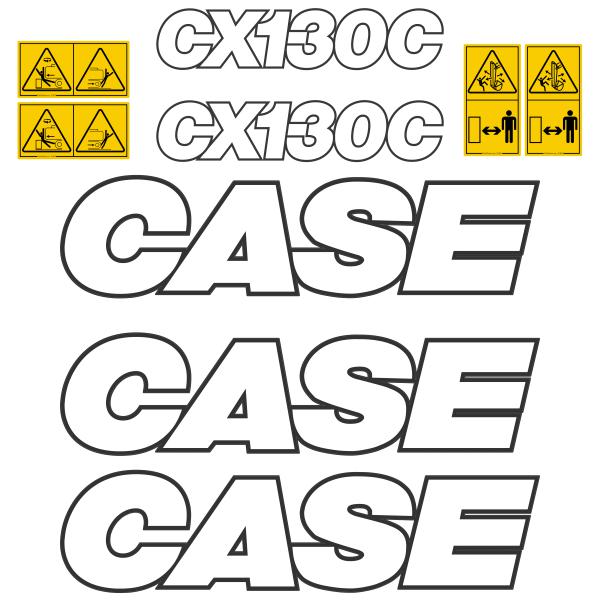 Case CX130C Decal Kit - Excavator