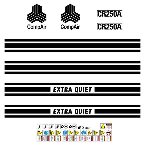 Compair CR250 A Decal Kit - Compressor