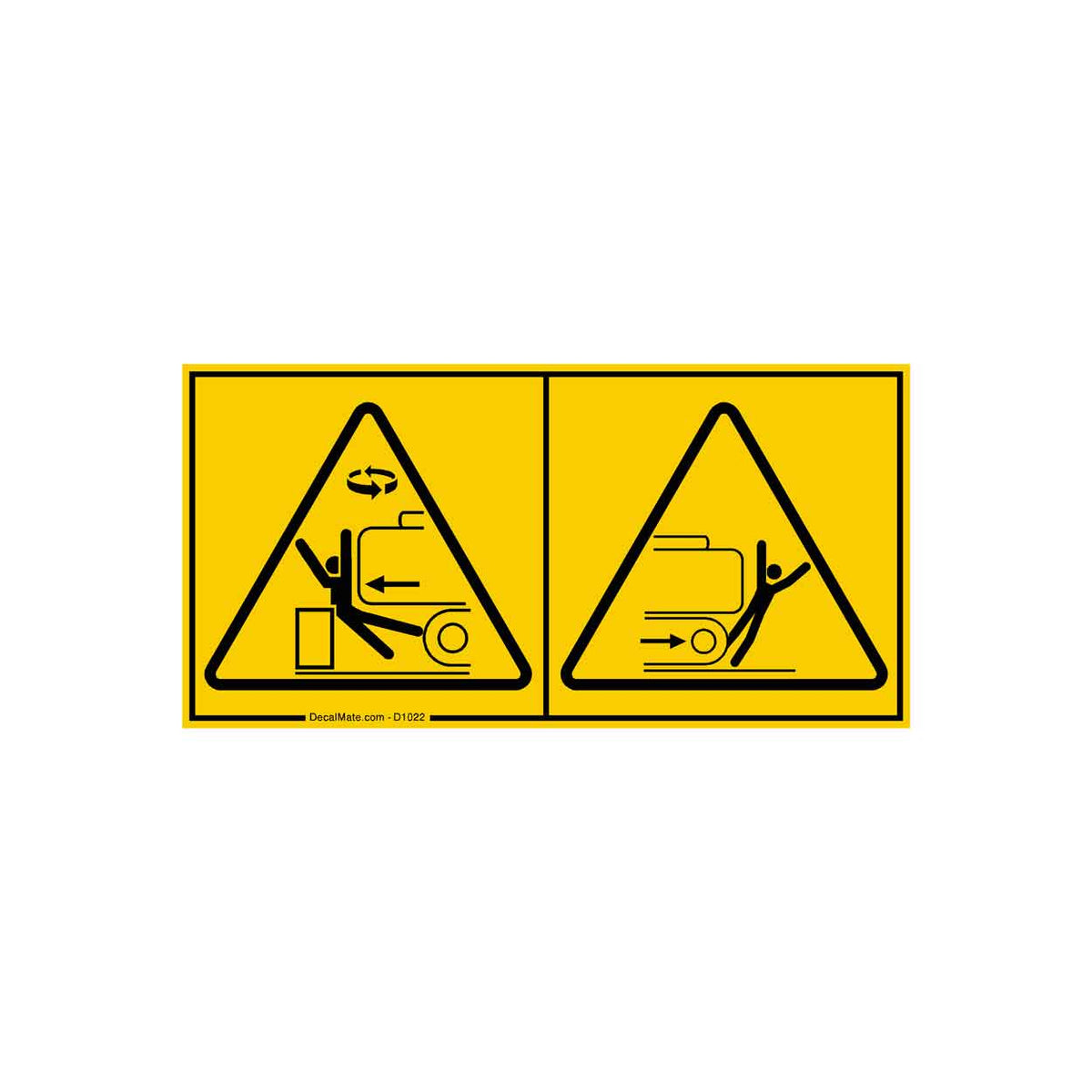 Danger Keep Clear of Swing Area Euro Decal