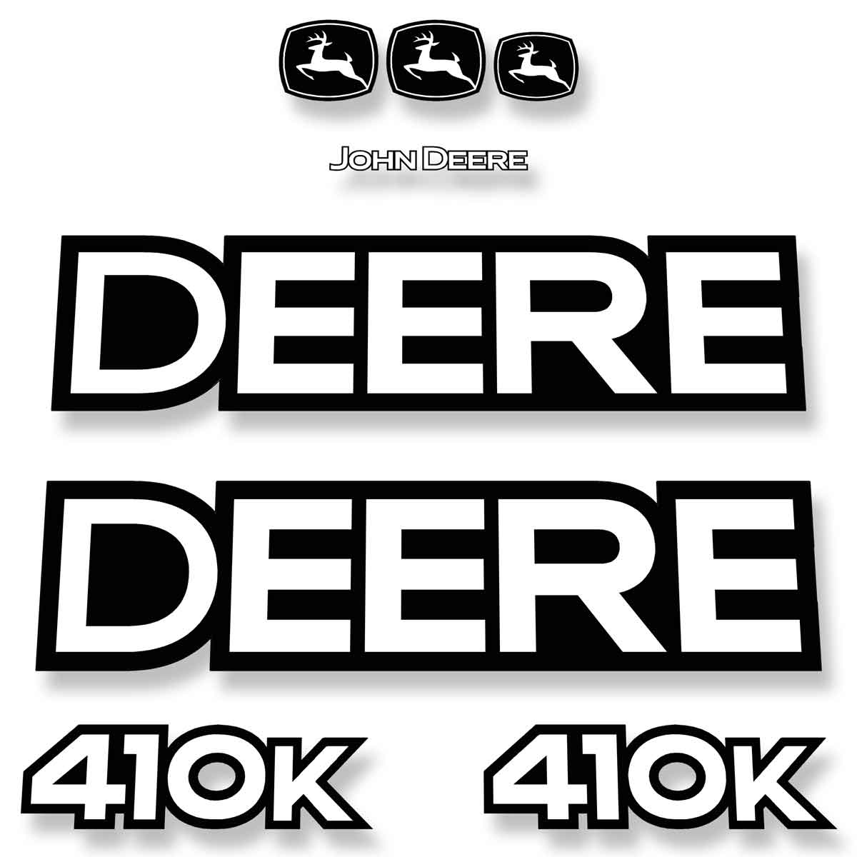 Deere 410K Decals